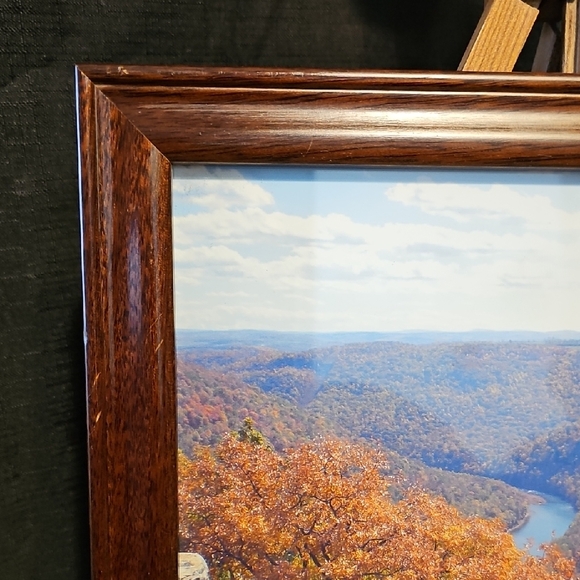 Brown Framed Landscape Wall Art - Picture 2 of 8